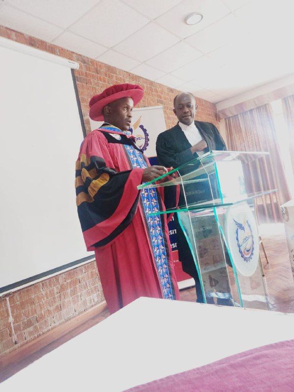 DR James Mworia takes oath of office at Machakos University