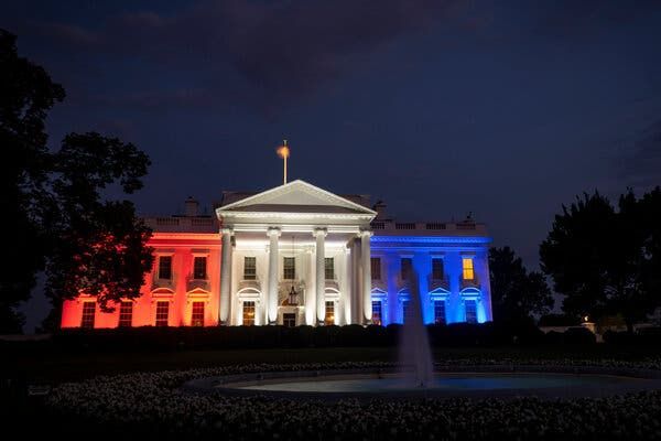 The White House on the Fourth of July last year.