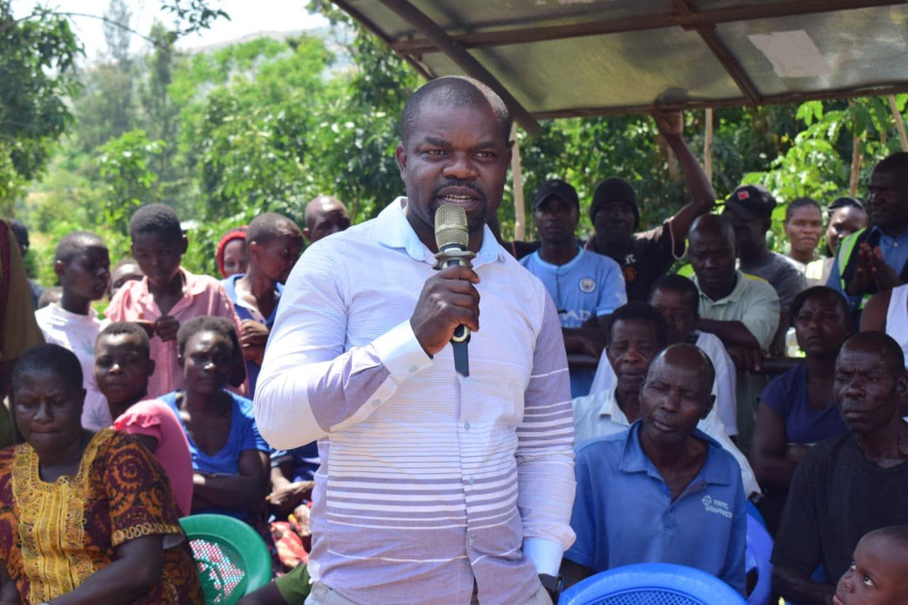 Portrait of Eng. Julius Mak’Oderoh, KeNHA Nyanza Regional Director, in a professional setting.