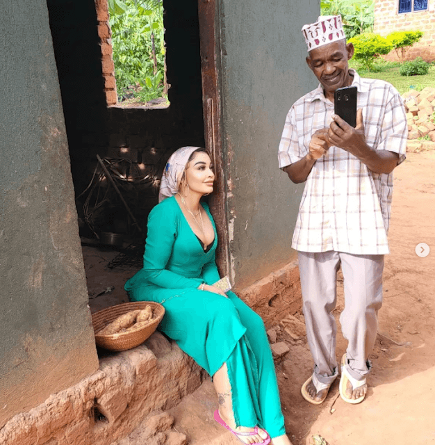 Zari Hassan and her father photos in Uganda Zari Hassan and her father photos in Uganda