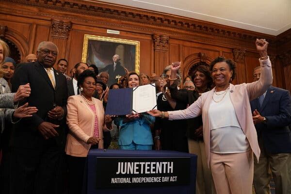 Live Updates: Biden Signs Bill Making Juneteenth a Federal Holiday