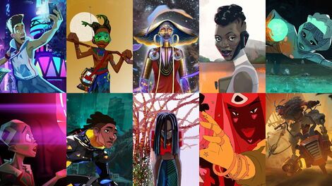 Photo of the animated films to be screened on Disney Plus taken on June 17, 2021.