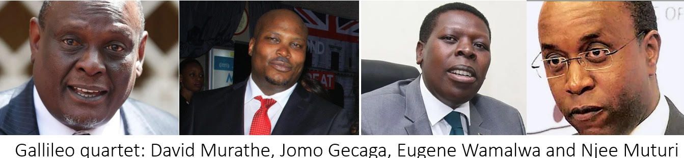 Gallileo quartet: David Murathe, Jomo Gecaga, Eugene Wamalwa and Njee Muturi
