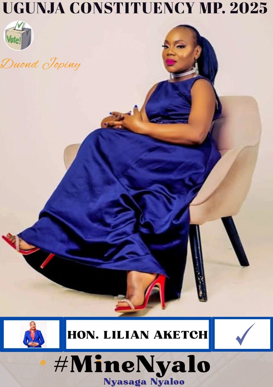 A campaign poster of Hon. Lillyanne Aketch