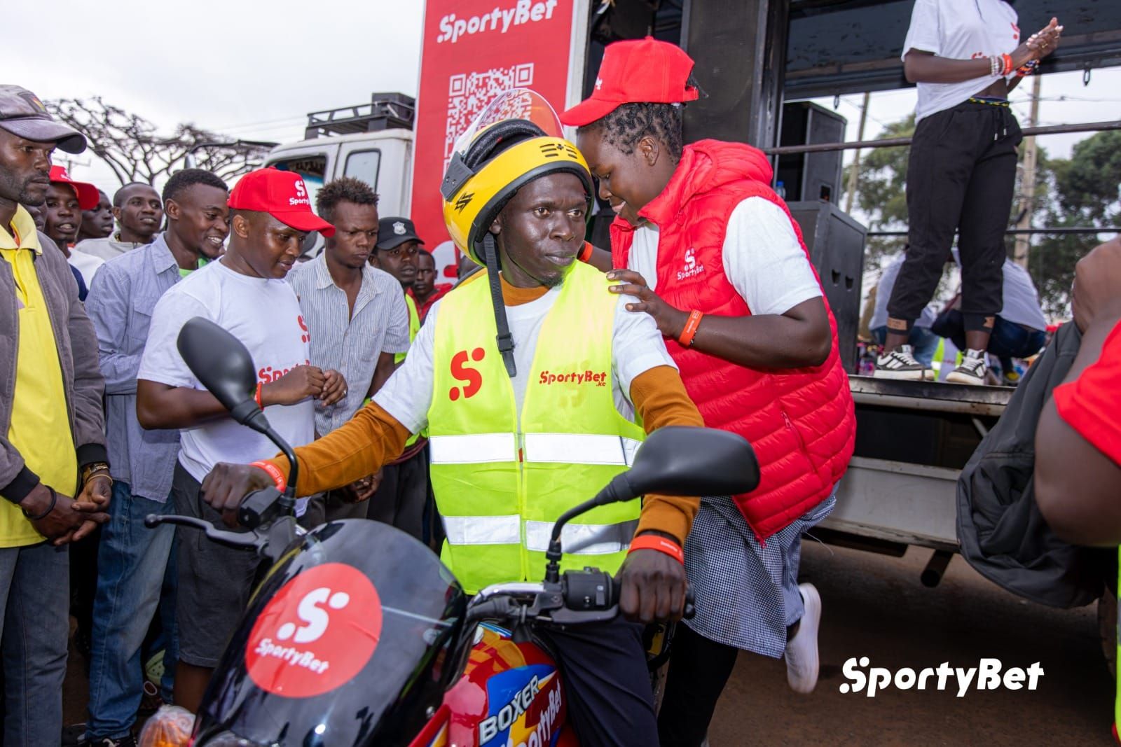 Chepterit Comes Alive As SportyBet Kenya Gifts Motorbike to Loyal Fans