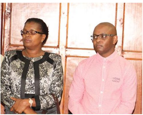 Ben Gethi and his mother, Charity Wangui. Wangui allegedly acquired wealth from the Sh791m stolen from NYS.