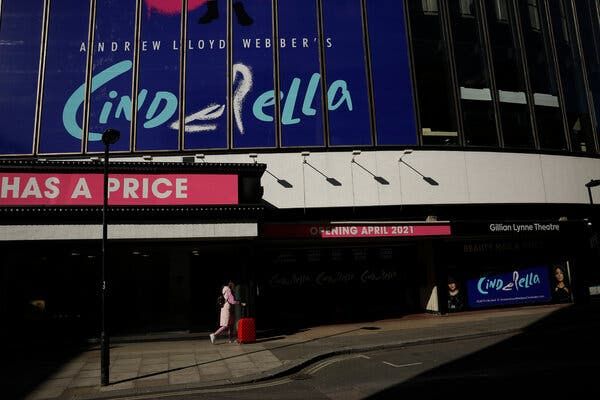 A closed âCinderellaâ in London in February. Andrew Lloyd Webber has said the musical will reopen âcome hell or high water.â