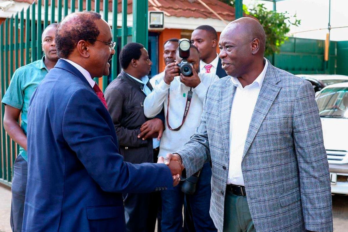 Kalonzo Musyoka Meets Gachagua as Opposition Leaders Discuss 2027 Presidential Ticket