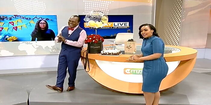 Watch Jeff Koinange Ambush Citizen TV Director During Bulletin