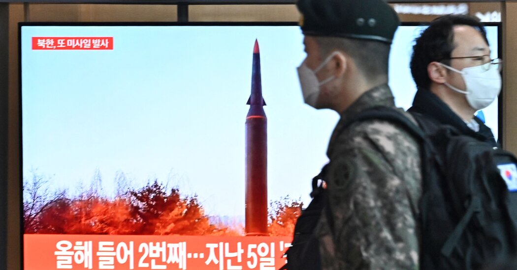 North Korea Launches 2nd Ballistic Missile in a Week, South Korea Says