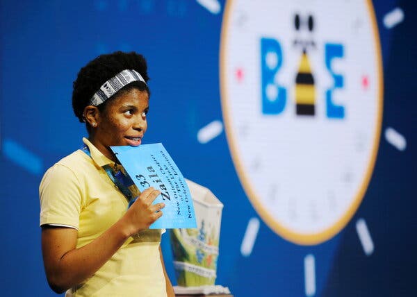 Zaila Avant-garde after she correctly spelled “duchesse.”