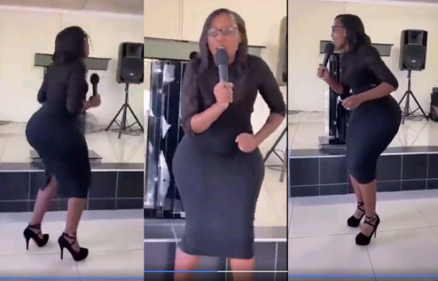 Video of a curvy woman in church causes a storm online photo Video of a curvy woman in church causes a storm online photo