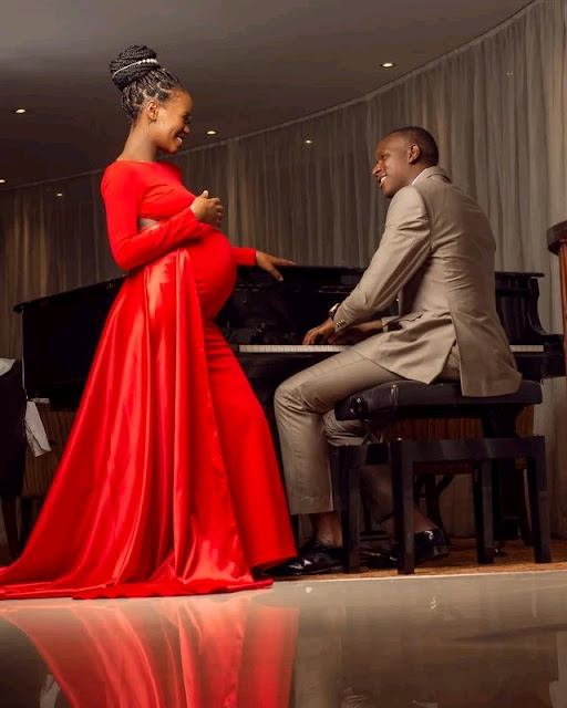 Comedian Oliver Otieno aka YY wife Marya photo