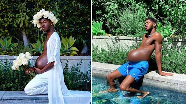 Male rapper Lil Nas X back online after maternity leave claims baby montero breastfeed a lot