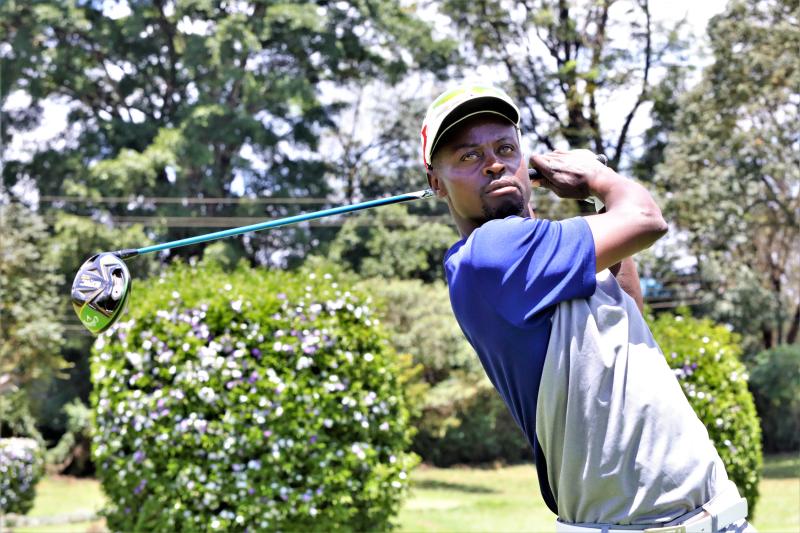 Erick Ooko leads at Safari Tour Limuru golf : The standard Sports
