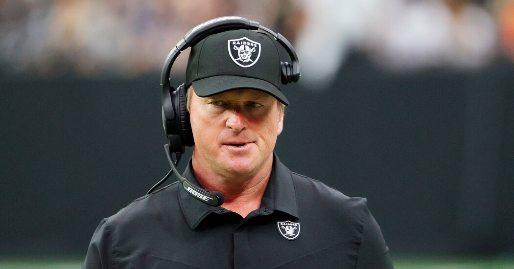 Jon Gruden Accuses N.F.L. of ‘Character Assassination’ in a Lawsuit