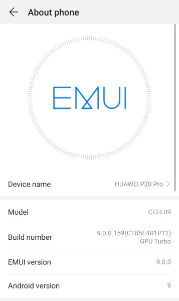 Huawei P20 Pro