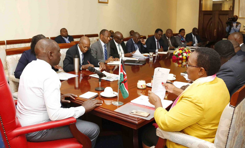 DP William Ruto Hosts Meeting In Karen Office