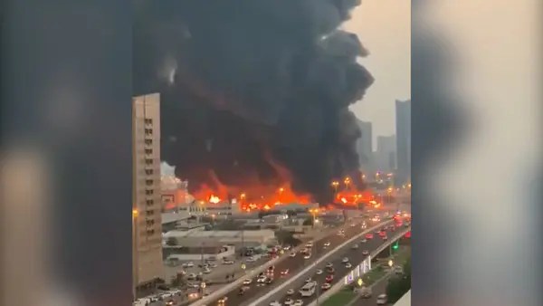 UAE: Massive fire breaks out at Ajman market