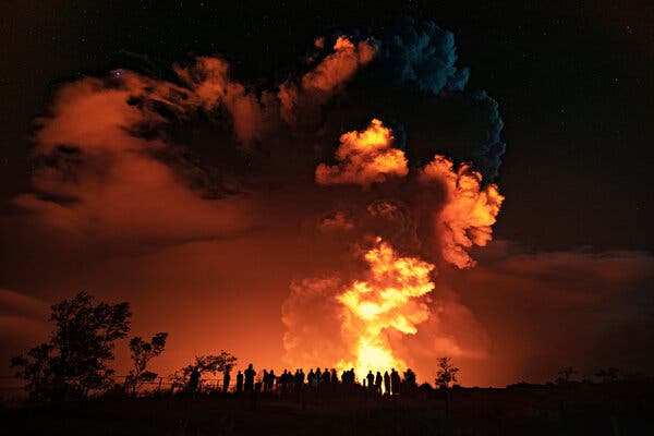 An eruption of the Kilauea volcano last December. The volcano is just one of the many tourist draws on Hawaii’s Big Island.