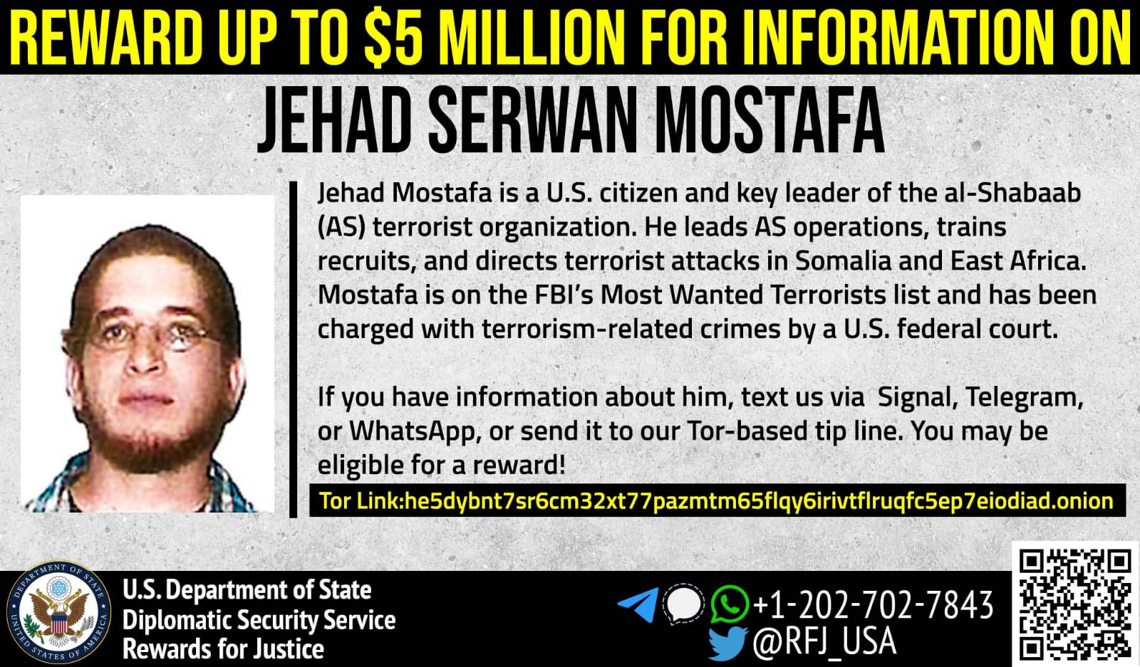 US issues a USD5mn bounty for key Al-Shabaab operative » Capital News