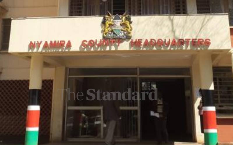 Nyamira County employees vandalise, urinate on office door