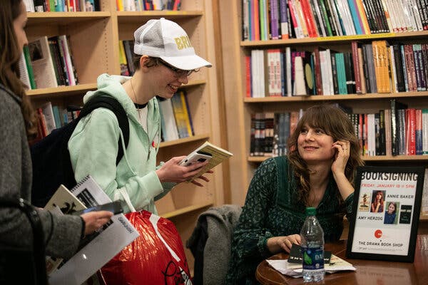 “Infinite Life,” by the Pulitzer Prize-winning playwright Annie Baker, right, had been set to begin performances at the Signature Theater on Oct. 5.