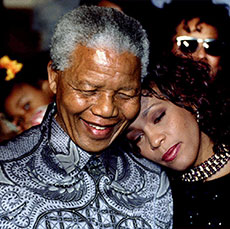 Celebrities who met Nelson Mandela