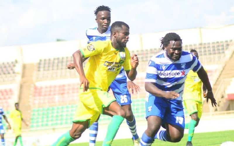Kakamega Homeboyz rally to hold AFC Leopards : The standard Sports
