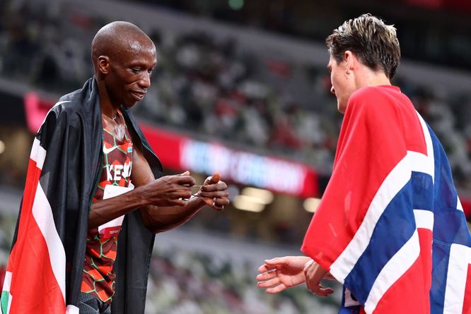 Cheruiyot says he gave his best despite injury as he wins silver in men's 1500m final : The standard Sports