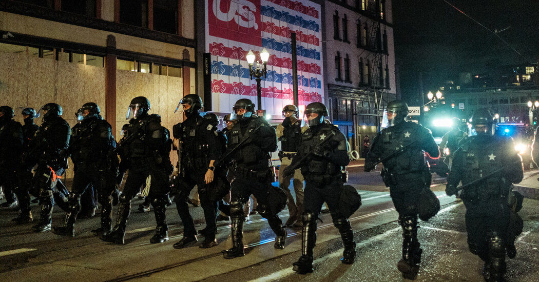 Police Presentation in Portland Celebrated Violence Against Protesters