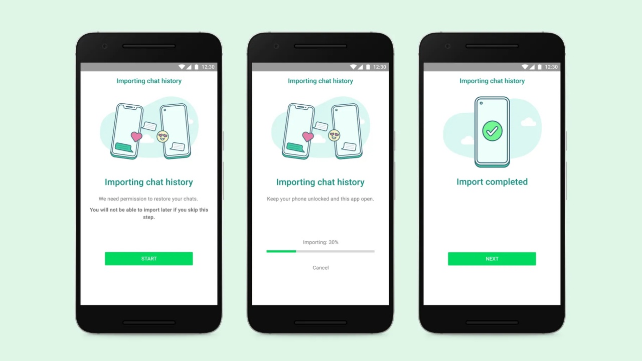 WhatsApp users can now transfer their data between Android and iOS smartphones