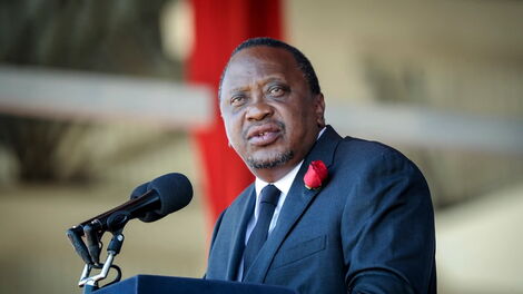 An undated image of President Uhuru Kenyatta.