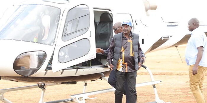 Raila Goes After Governor Mandago Over Chopper Attack