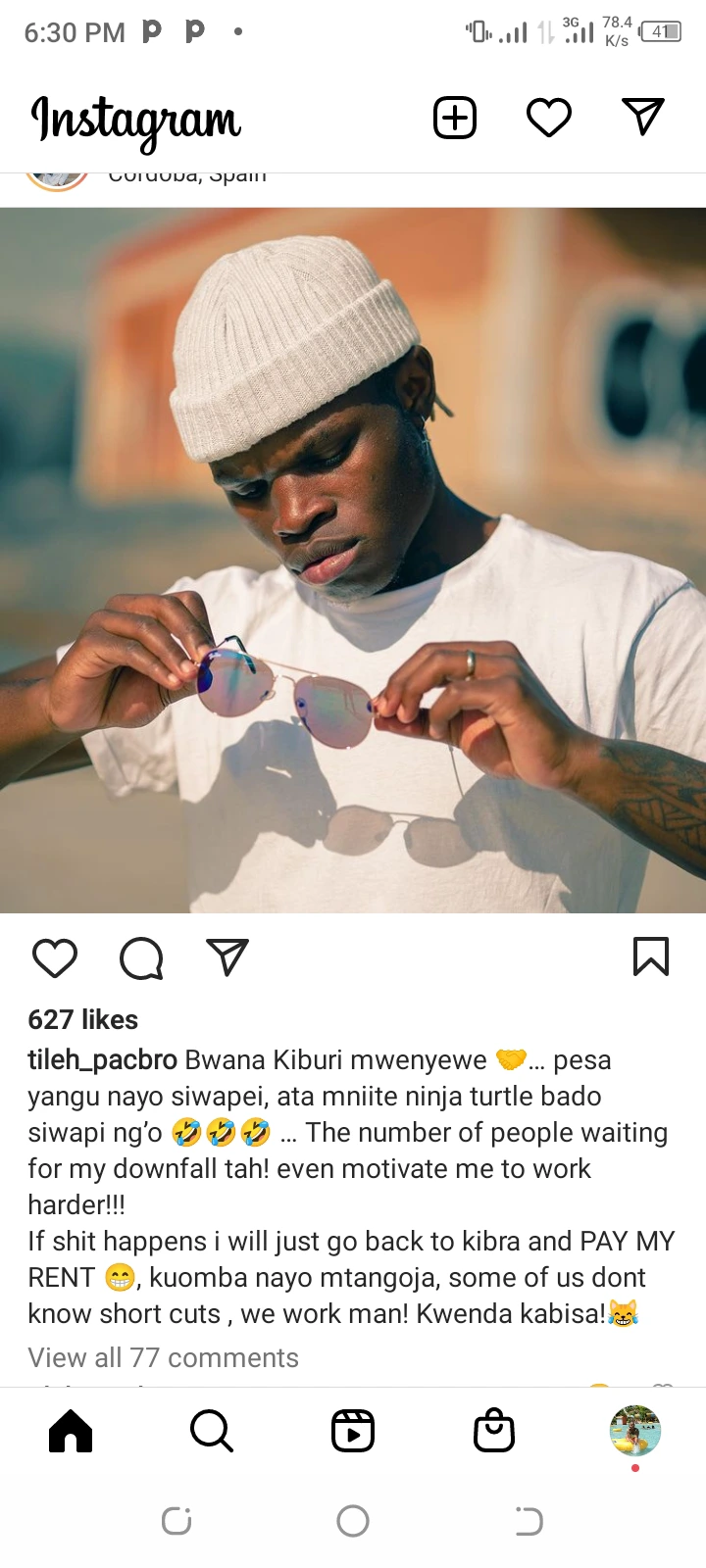 Dancer Tileh Pacbro Responds To Fans Terming Him Proud After He Refused To Pay Rent For A Fan (Video)