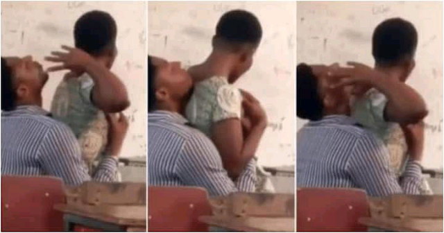 Kisumu chief captured red-handed chewing on a primary school teacher,