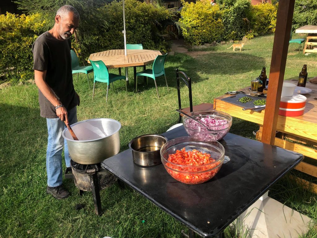 A past cook-out at Tipsy's lounge. The spacious garden makes it ideal for hosting various events. 