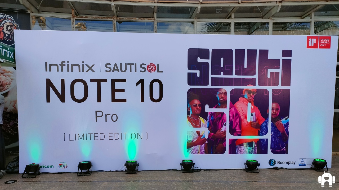 Infinix unveils Limited Edition Sauti Sol Infinix Note 10 Pro