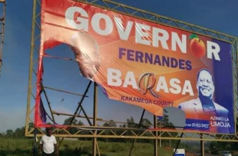 Police investigating Sh200,000 billboard vandals