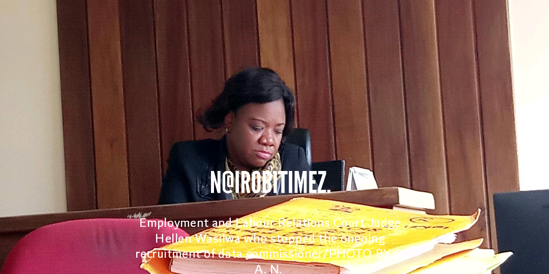 RECRUITMENT OF DATA COMMISSIONER PUT ON HOLD AS LAWYER CHALLENGES PROCESS.