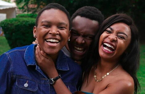 An undated image of Mashirima Kapombe and her sister Fiona (left) and brother Eugene.