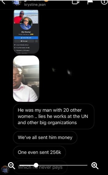 Photos of Kenyan Swindler Elly Okutuyi taking over the social media trending