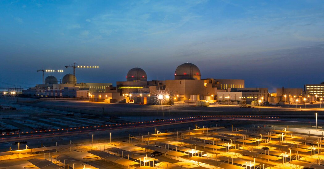 U.A.E. Becomes First Arab Nation to Open a Nuclear Power Plant