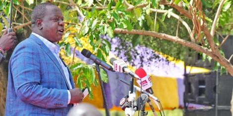 Interior CS Fred Matiang'i speaks at the ministry's event on election preparedness on December 16, 2021