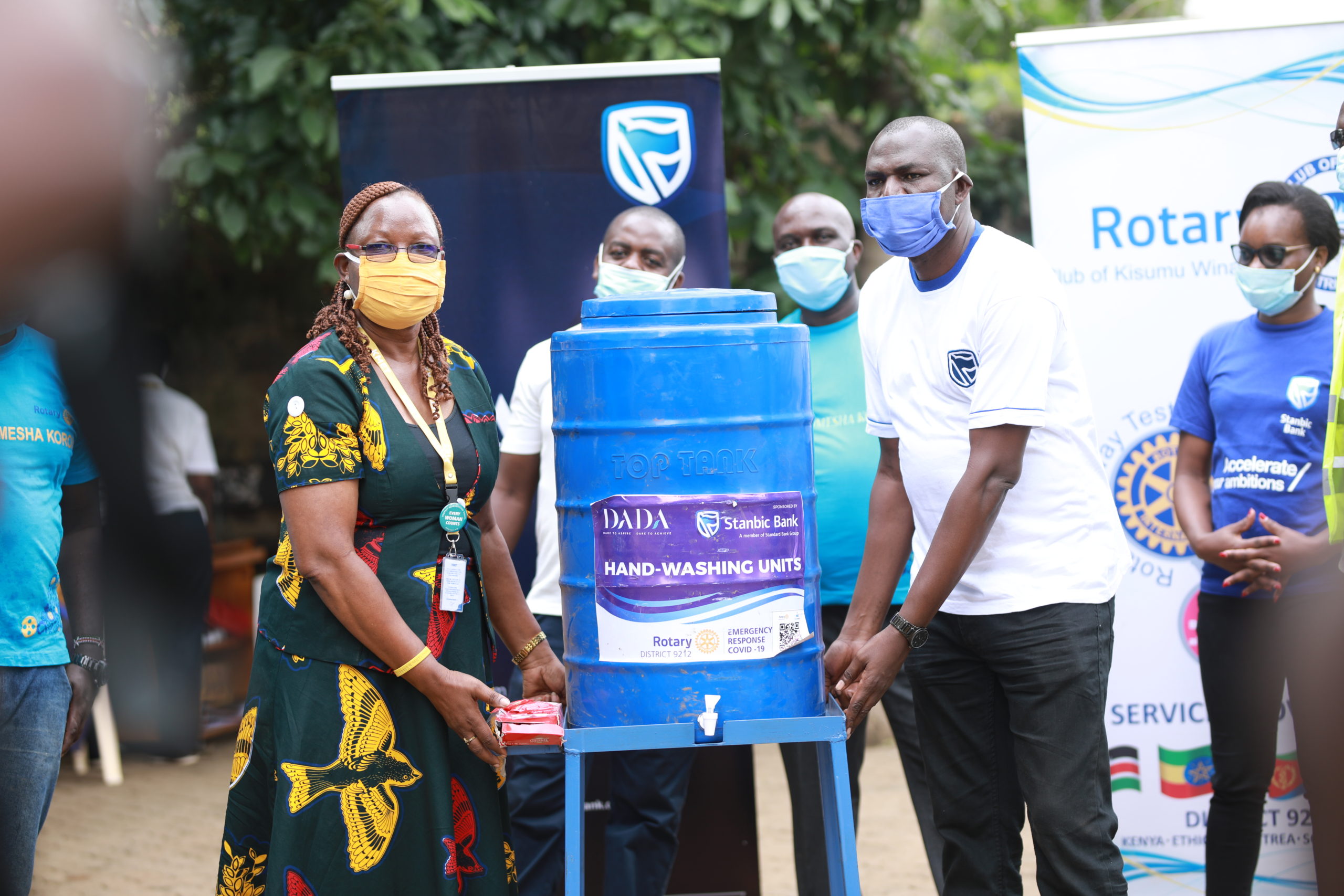 Stanbic Bank hands over Sanitation Stations To Kisumu County