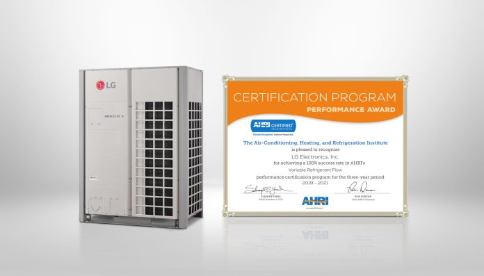 LG Receives AHRI Performance Award for Fifth Consecutive Year 1 LG Receives AHRI Performance Award for Fifth Consecutive Year