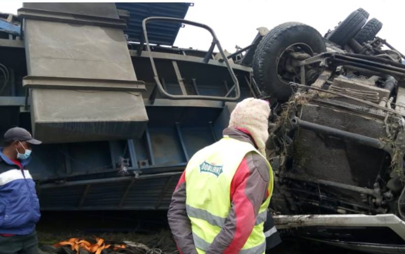 Three people die in a road accident in Machakos- Photos: The Standard