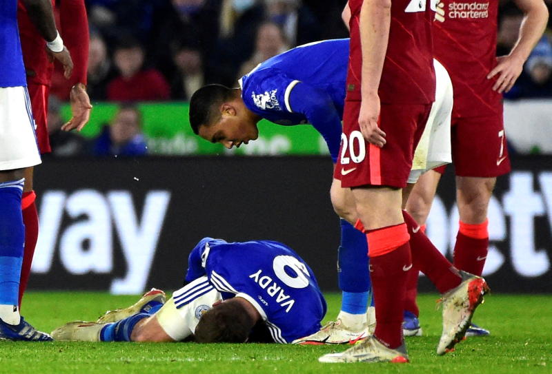 Leicester's injured Vardy out for up to two months, says Rodgers : The standard Sports