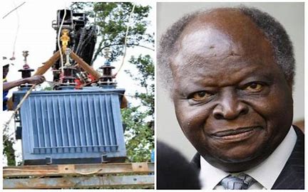 Thieves steal components of transformer outside Kibaki’s residence in Kanyange village
