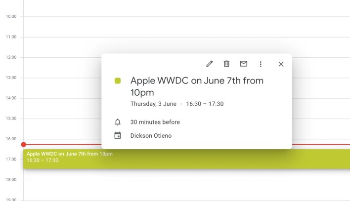 Apple Calendar App on the Mac is really good
